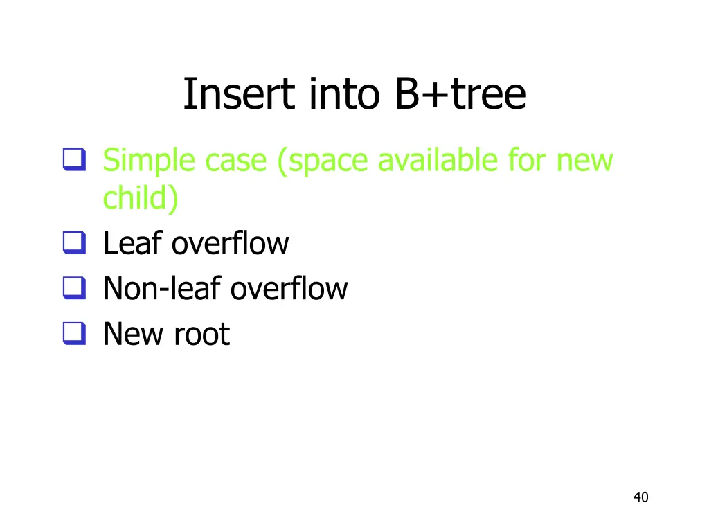insert into b tree 4