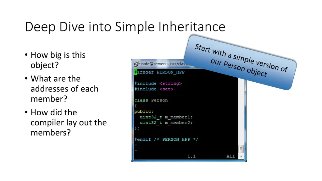 deep dive into simple inheritance