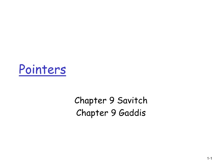 pointers