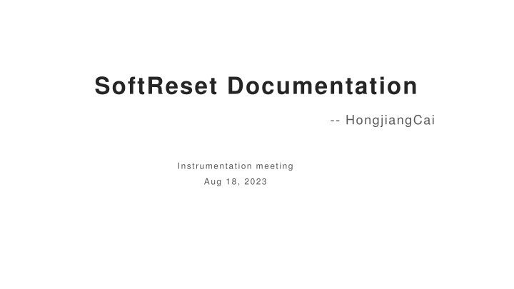 softreset documentation