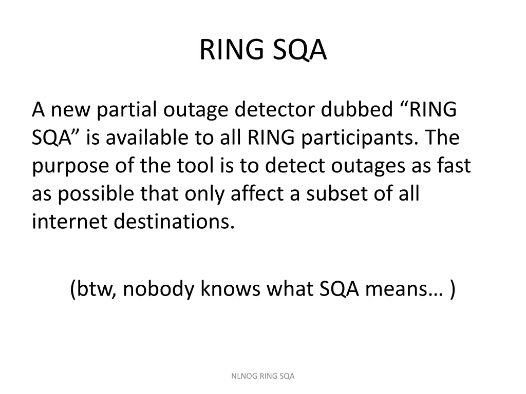 ring sqa