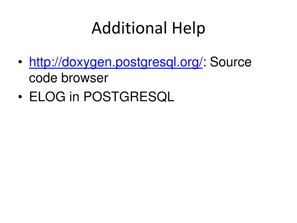 additional help