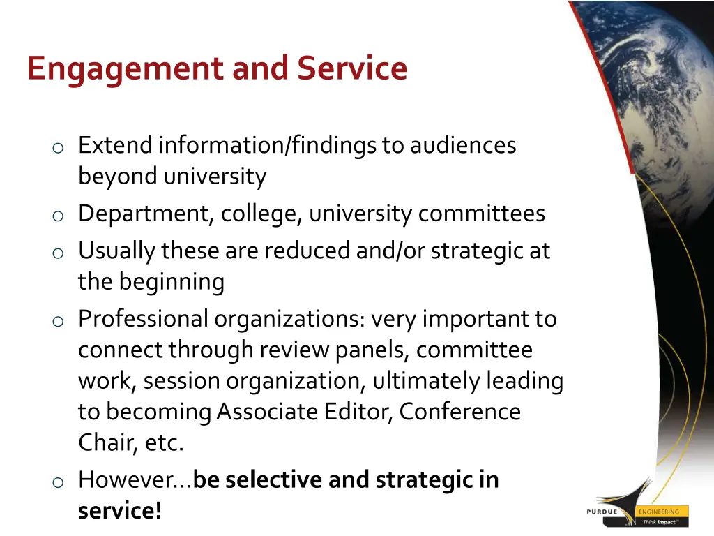 engagement and service