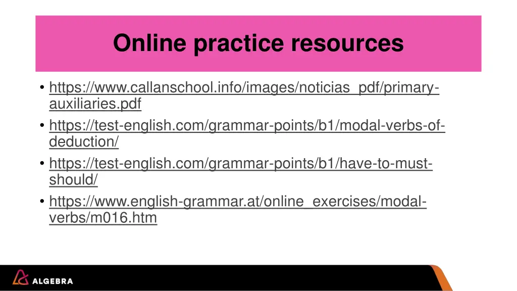 online practice resources