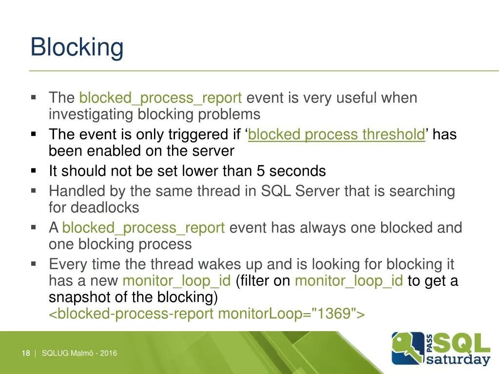 blocking
