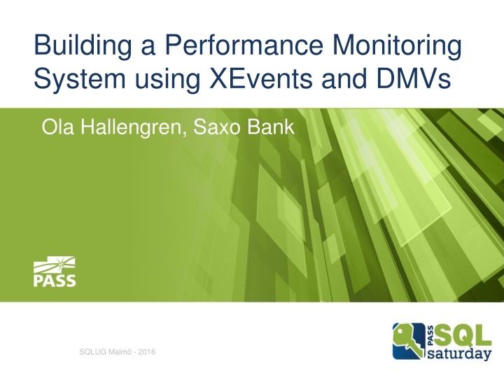 building a performance monitoring system using