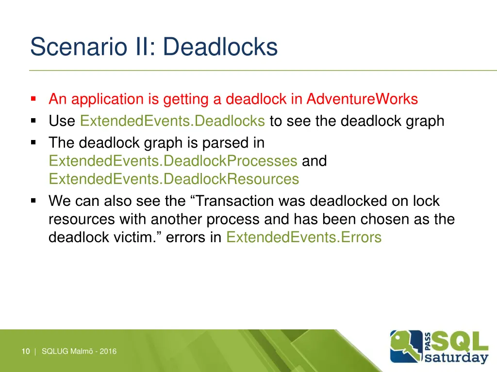 scenario ii deadlocks