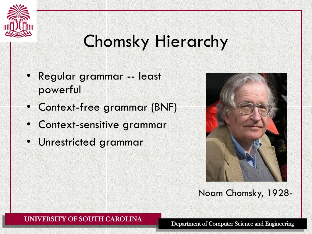 chomsky hierarchy