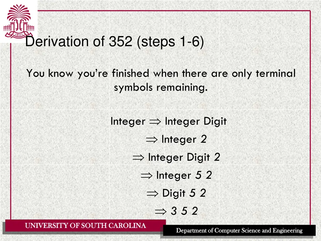 derivation of 352 steps 1 6
