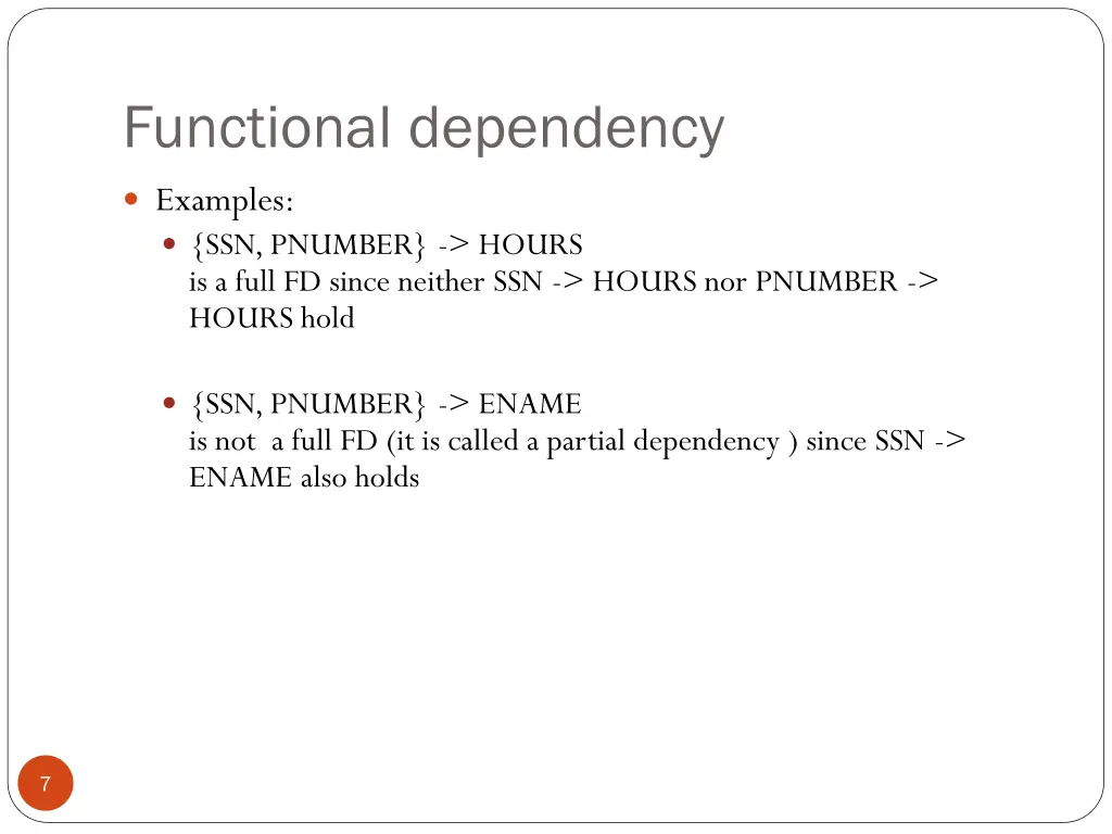 functional dependency 1