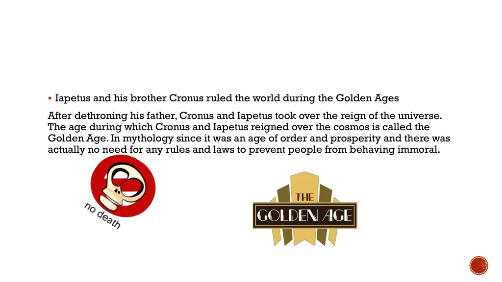 iapetus and his brother cronus ruled the world