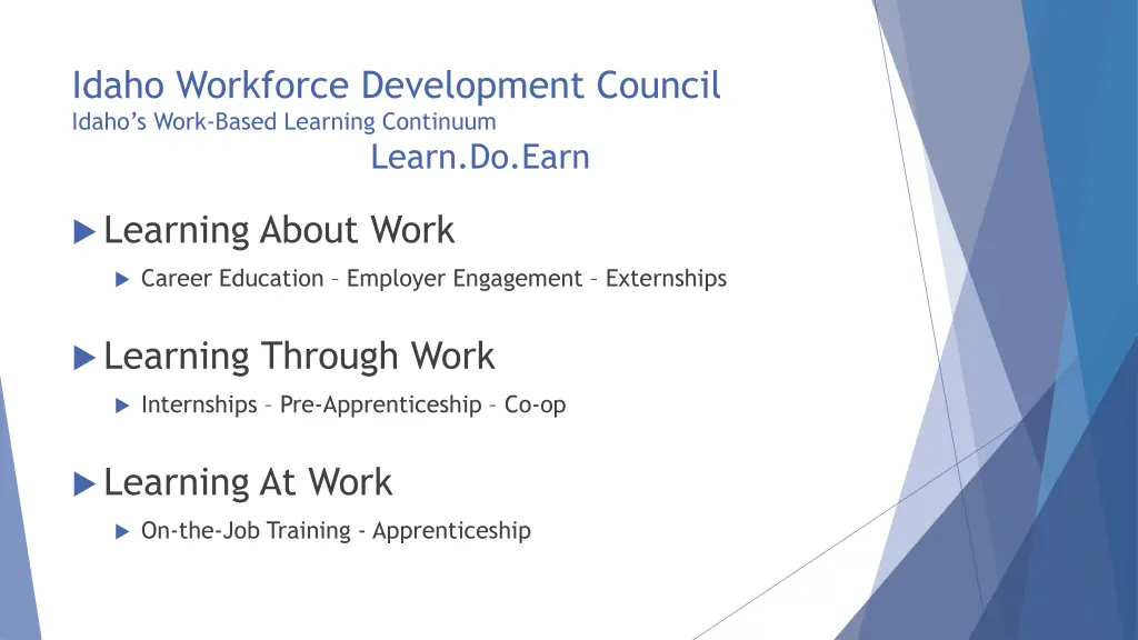 idaho workforce development council idaho s work