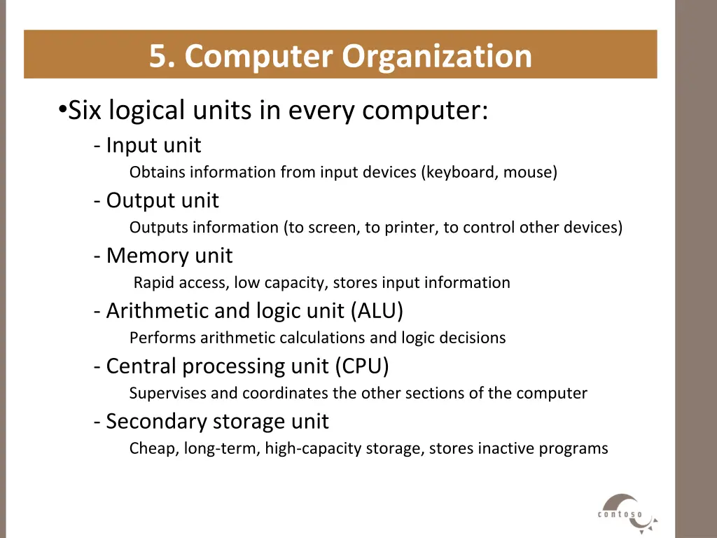 5 computer organization