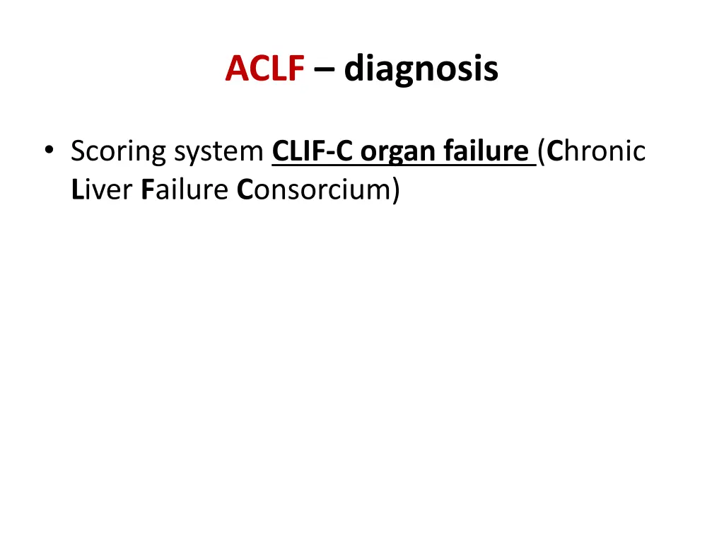 aclf diagnosis