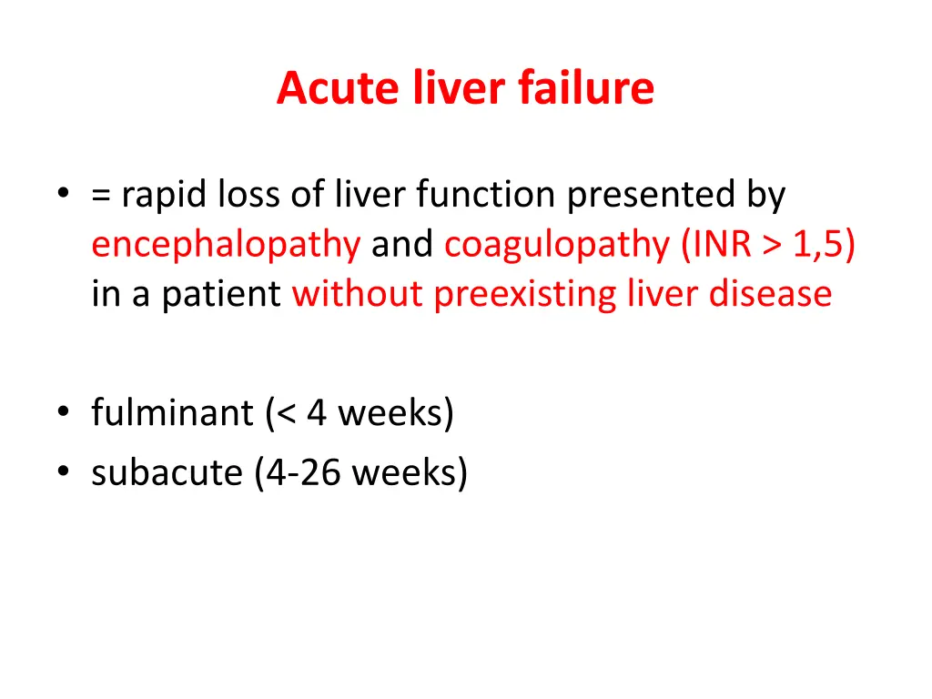 acute liver failure