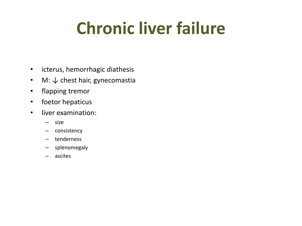 chronic liver failure