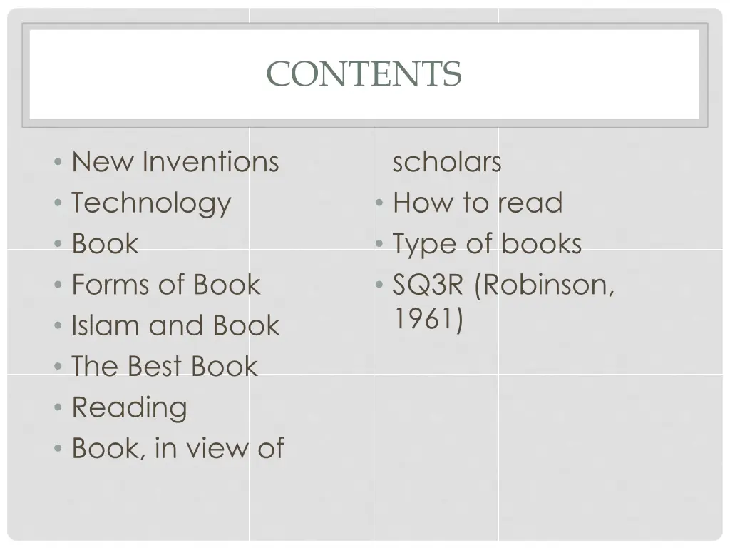 contents