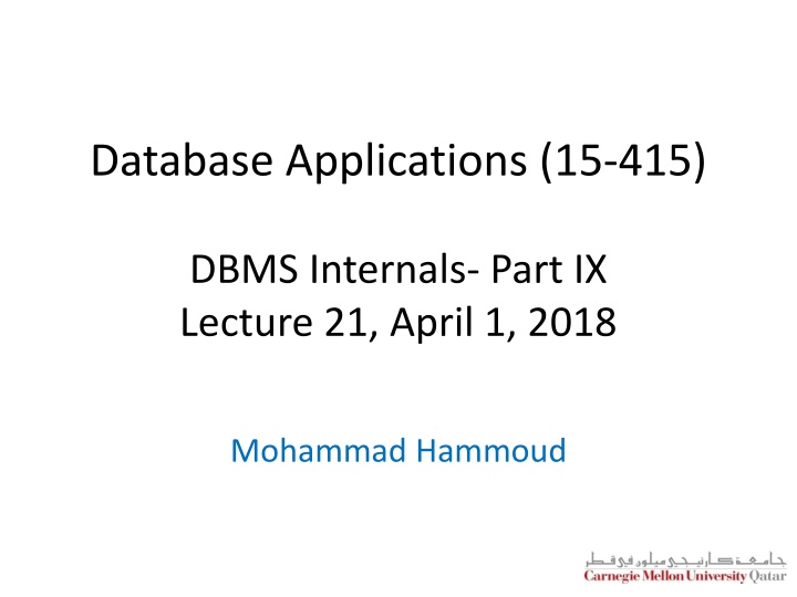 database applications 15 415