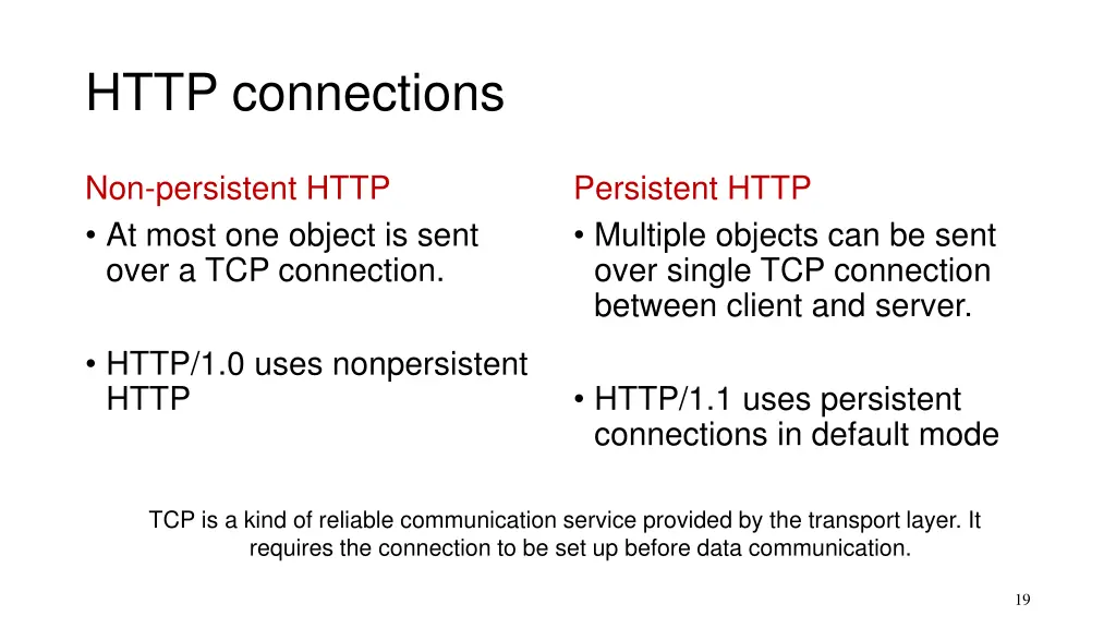 http connections