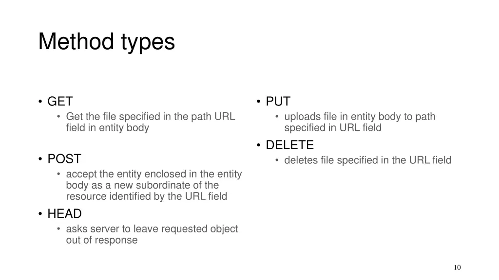 method types