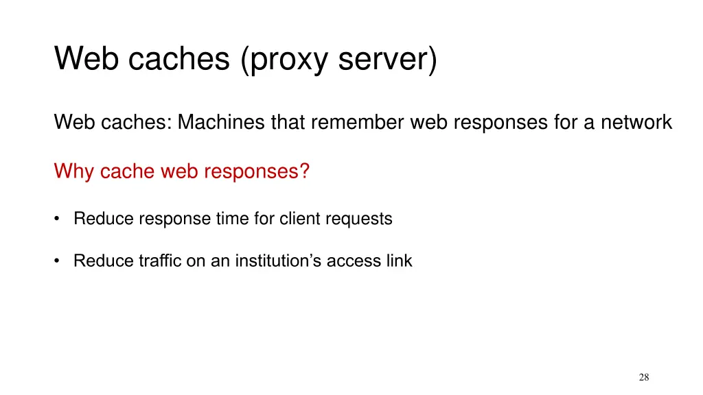 web caches proxy server