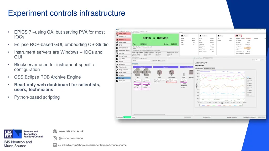 experiment controls infrastructure