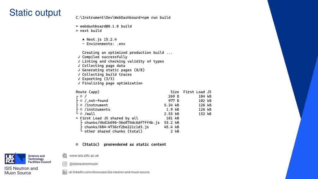 static output