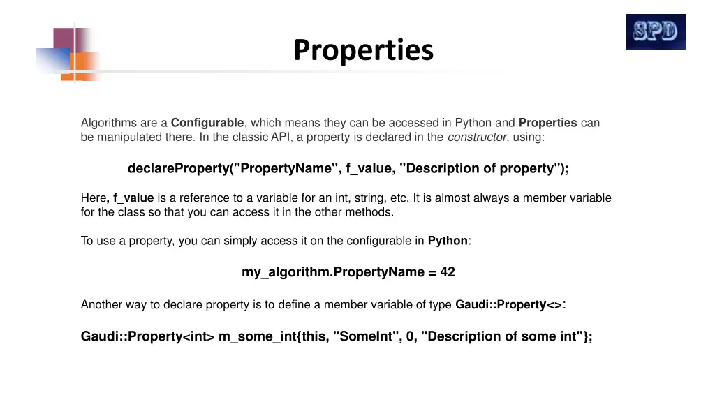 properties
