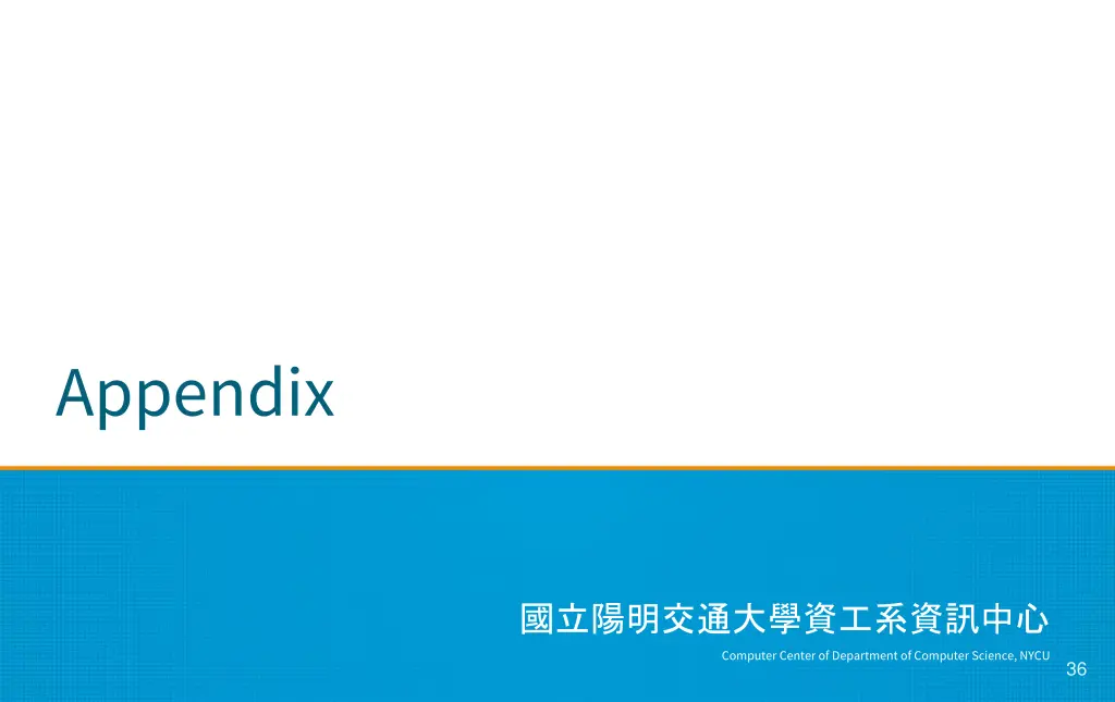 appendix