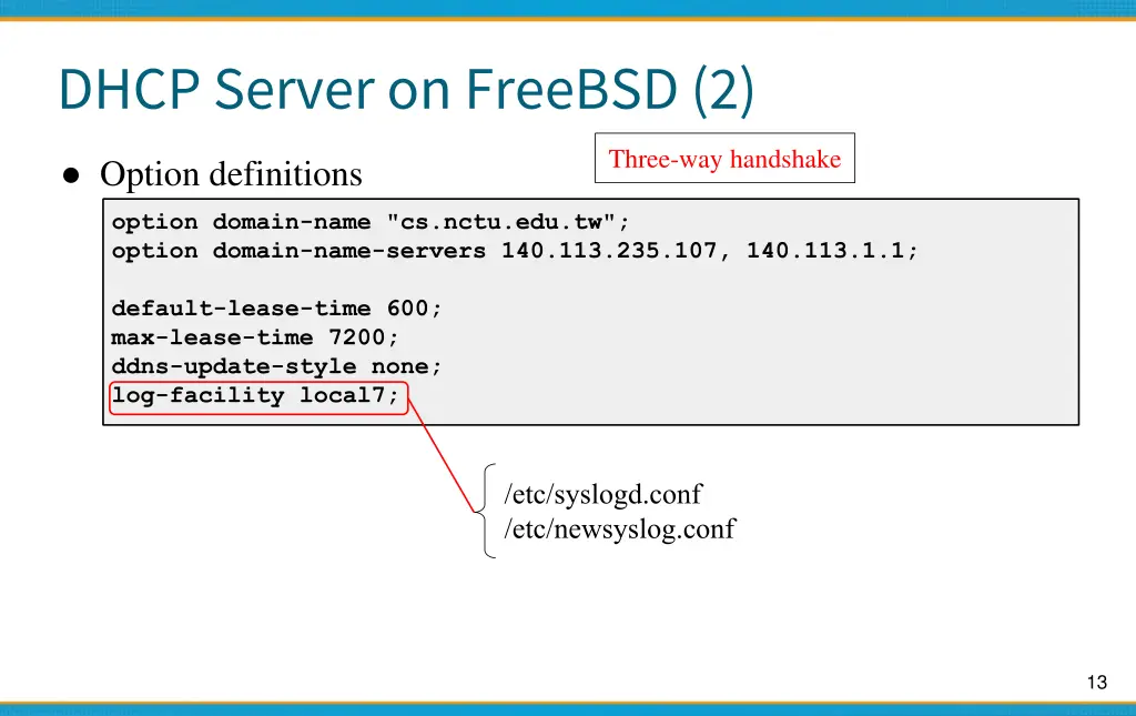 dhcp server on freebsd 2