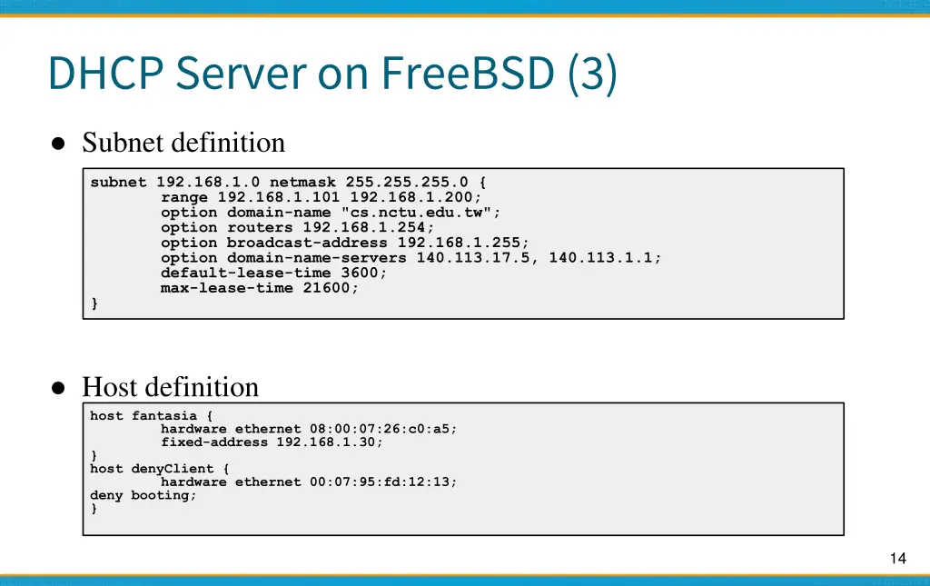 dhcp server on freebsd 3
