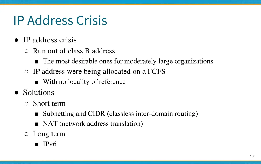 ip address crisis