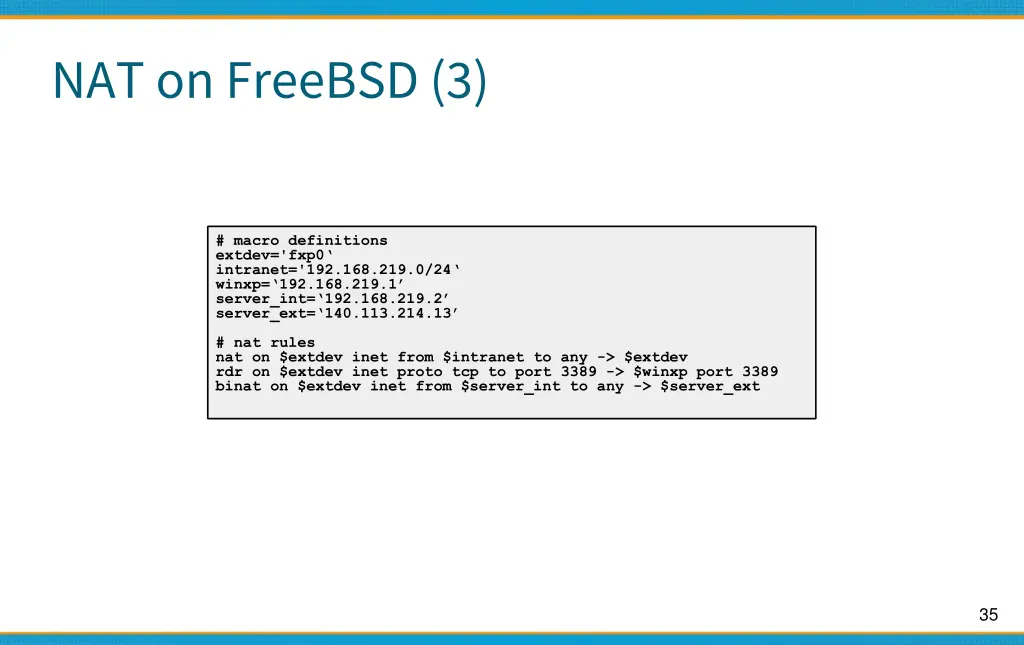 nat on freebsd 3