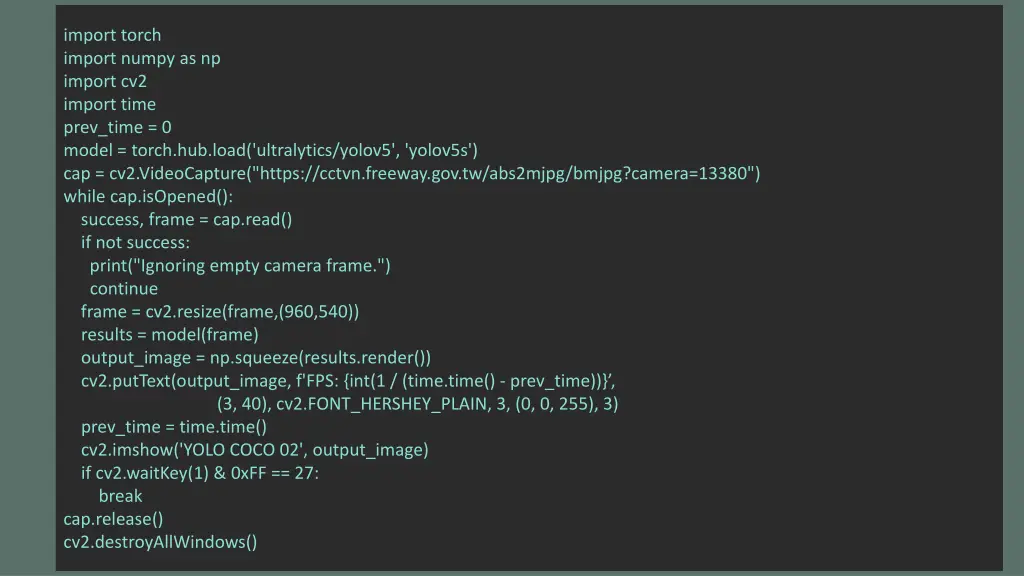 import torch import numpy as np import cv2 import