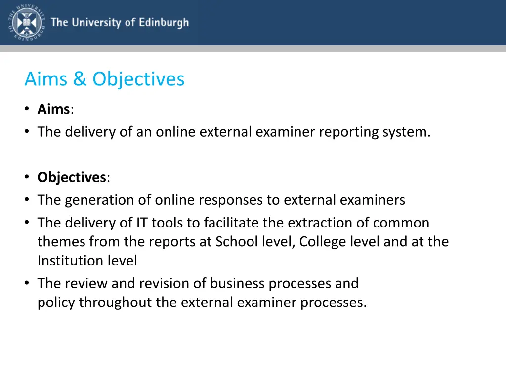 aims objectives
