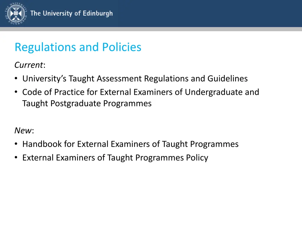 regulations and policies