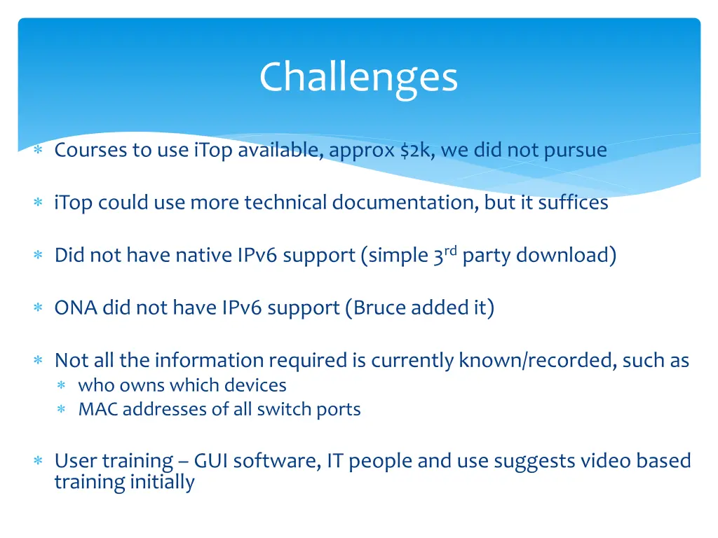 challenges