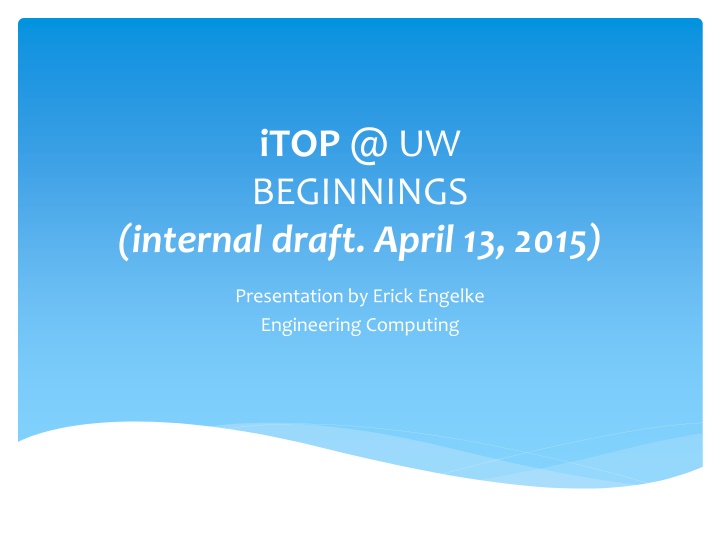 itop @ uw beginnings