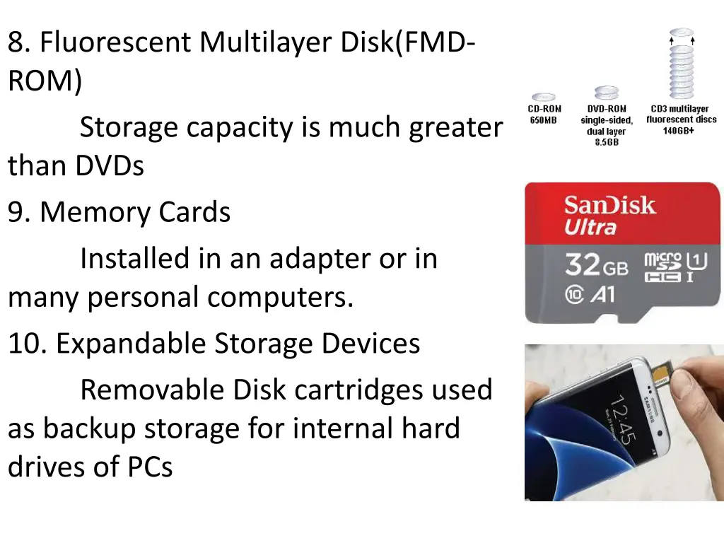 8 fluorescent multilayer disk fmd rom storage