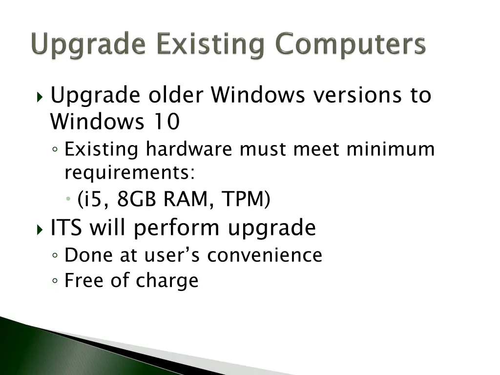 upgrade older windows versions to windows