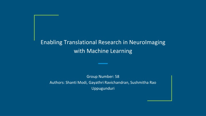 enabling translational research in neuroimaging