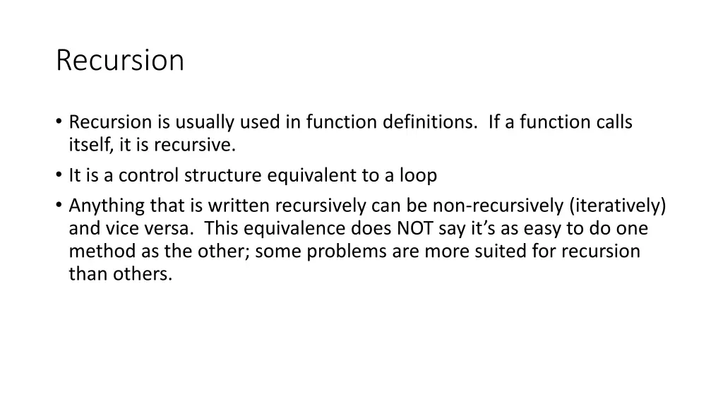 recursion 1
