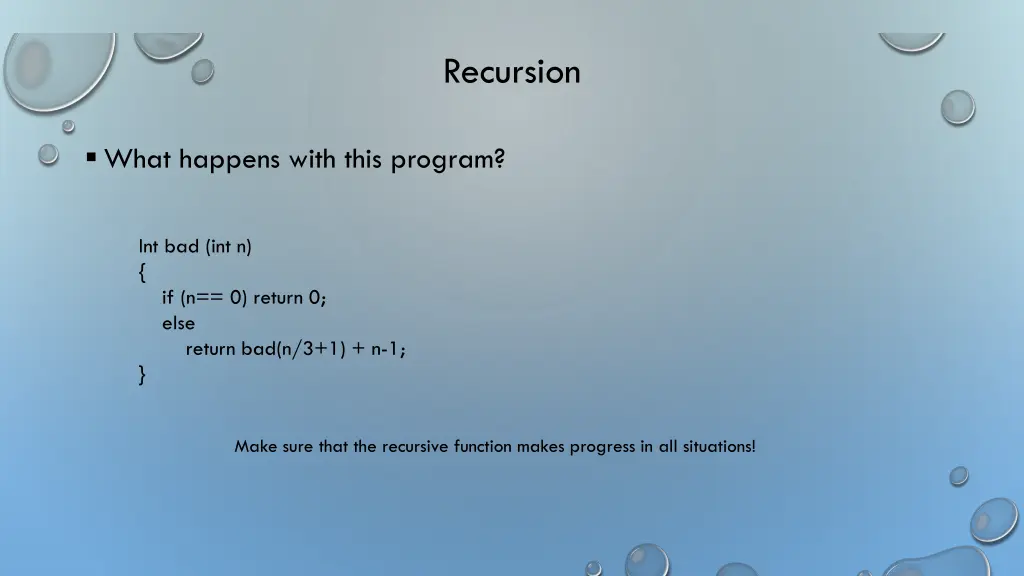 recursion