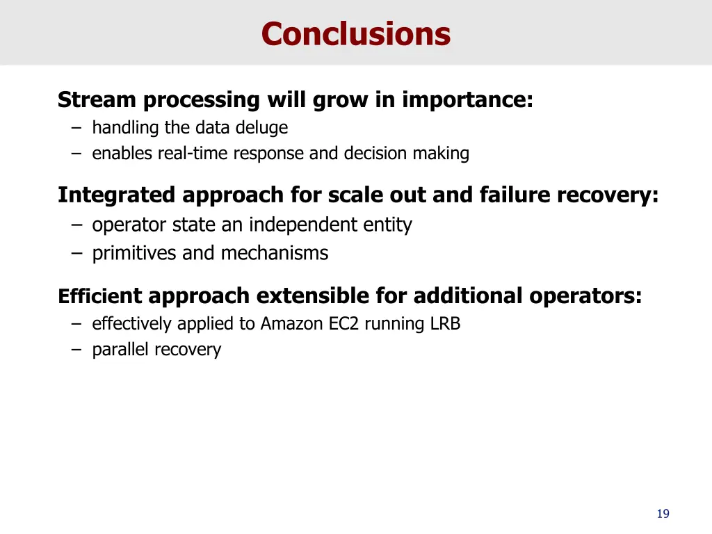 conclusions