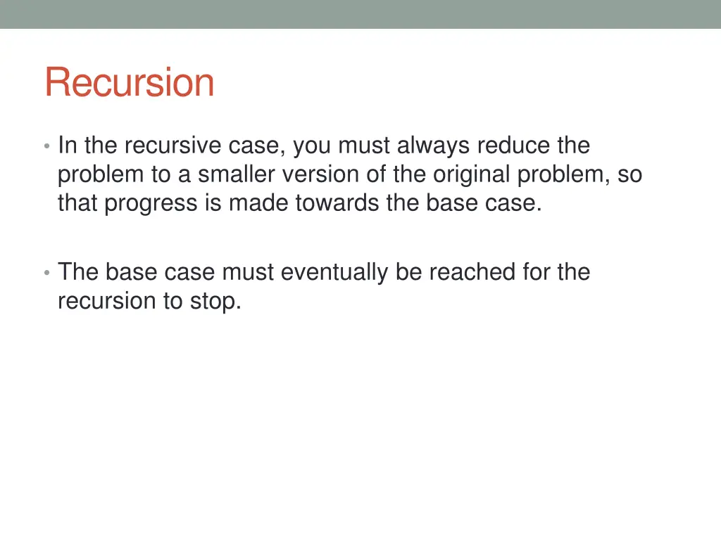 recursion 1