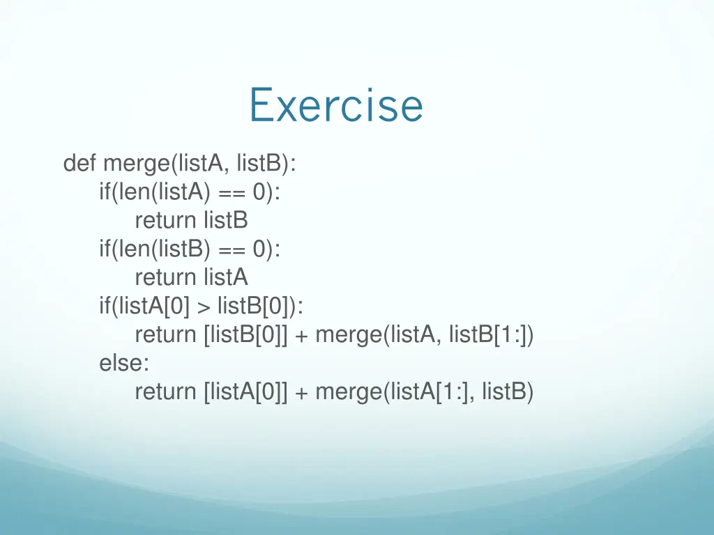 exercise 3