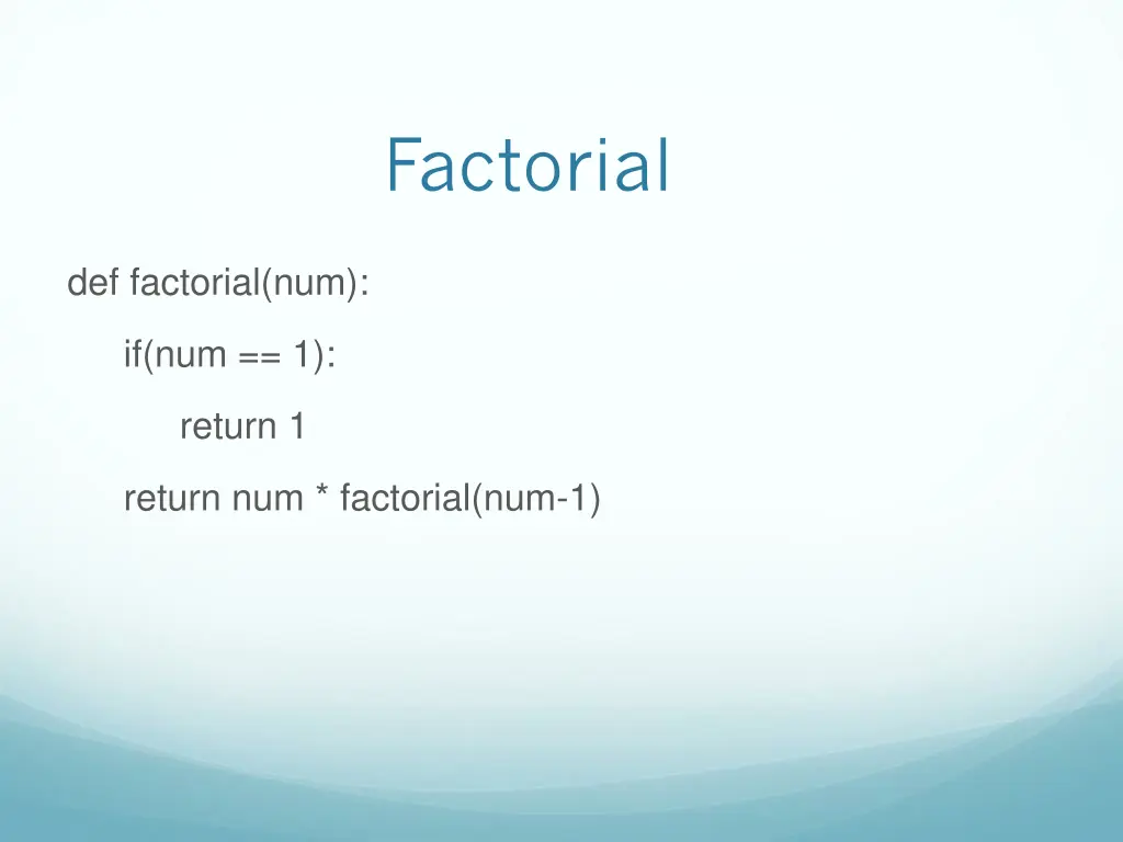 factorial