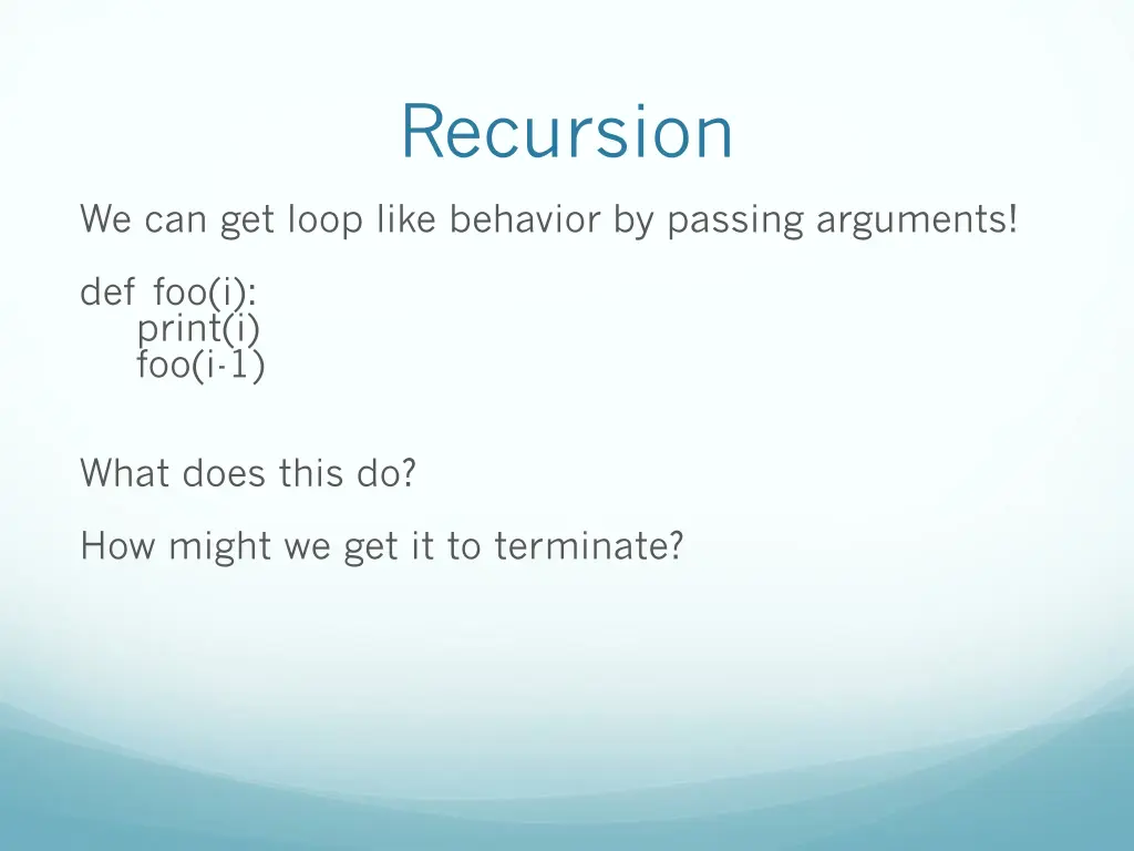 recursion 3