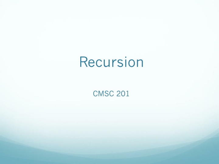 recursion