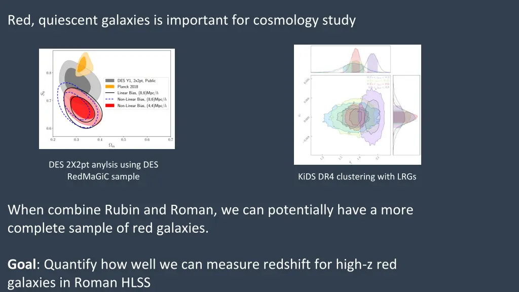 red quiescent galaxies is important for cosmology